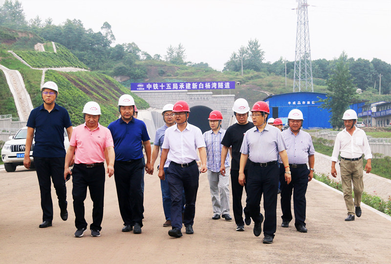 成都铁路局副局长王嵩一行至三公司重庆东环项目检查指导工作